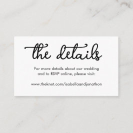 Bröllopswebbplats Inklusionskort Tilläggskort