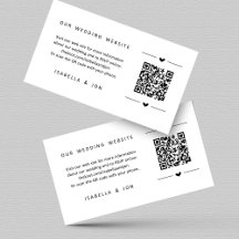 Bröllopswebbplats QR-kod - Registerdetaljer RSVP