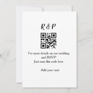 Bröllopswebbplats rsvp q r kod lägga till namn tex inbjudningar