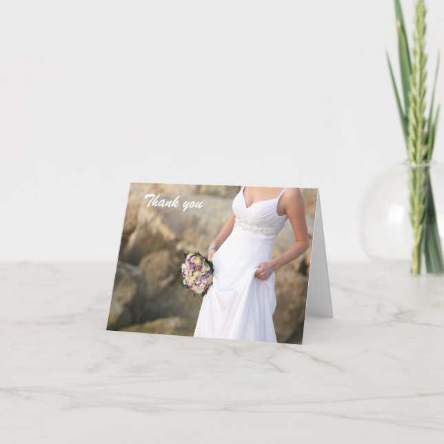 Brölloptackkortkort Tack Kort (Framsida)