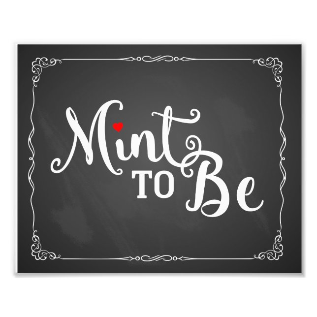 Bröllopunskap, bröllop-tecken, vintage fototryck (Framsidan)