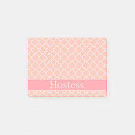 Bröllopvärdinnarosor och vit post-it block