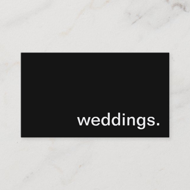 Bröllopvisitkort Visitkort (Framsida)