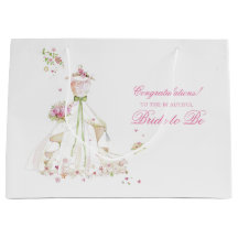 Bröllpsdusch Brudklänning Grattis Stor