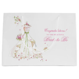 Bröllpsdusch Brudklänning Grattis Stor