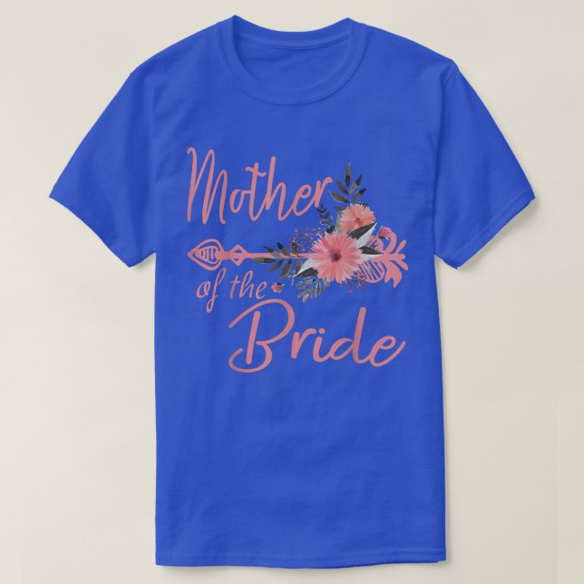 Bröllpsdusch Brudpartaj Mamma Brud Mor till T Shirt (Design framsida)