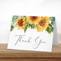 Bröllpsdusch i akvarellstil med solros och eukalyp