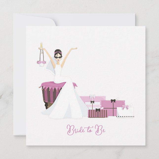 Bröllpsdusch Vit Bröllopsklänning Grattis (Framsida)