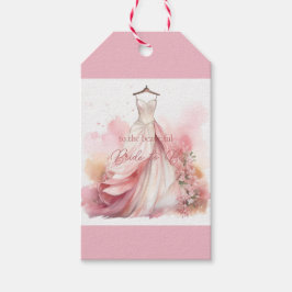 Bröllpsdusch Vit Bröllopsklänning  Presentetikett
