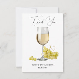 Bröllsduschkräm Vintage vintastning Promotion Tack Kort