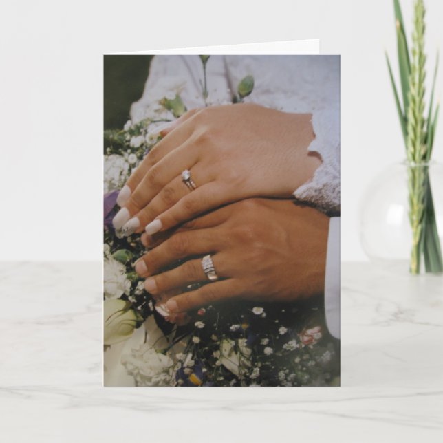 Bröllskort för tack kort (Framsida)