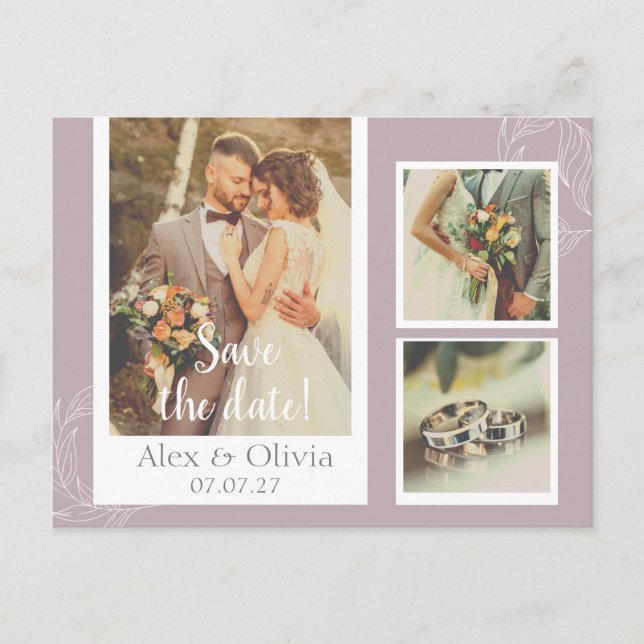 Bröllskort för tack vykort (Framsida)