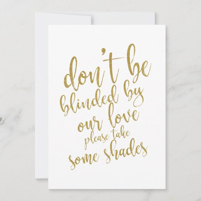 Bröllungbrillor gåvor prisvärd skylt (Framsida)