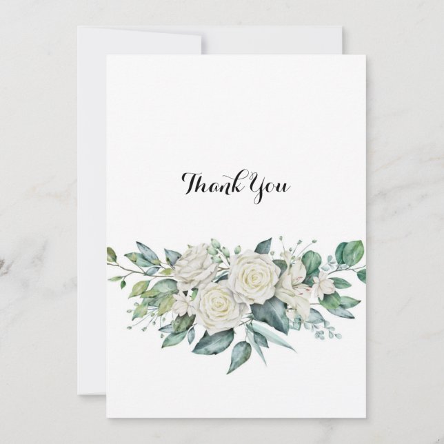 BRÖLLUPSFEST FINT BLOMSTERINVITATION SPARA DATUMET (Baksida)