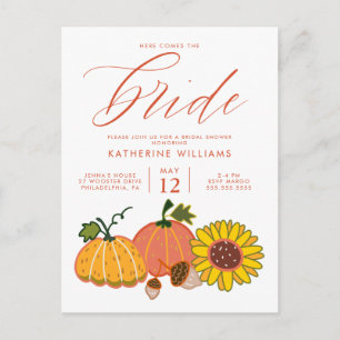 BRÖLLUPSKALAS   Höstpumpor Postkort Vykort