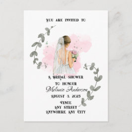 BRÖLLUPSKALAS, romantisk brudtema  Vykort