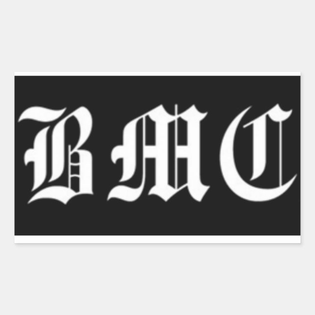 Bromance BMC Noir Rektangulärt Klistermärke (Framsida)