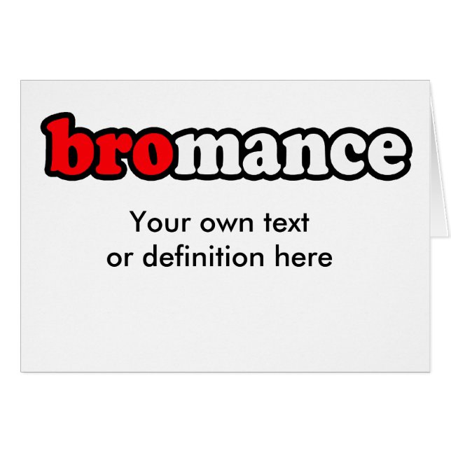 BROMANCE HÄLSNINGSKORT (Framsidan Horizontal)