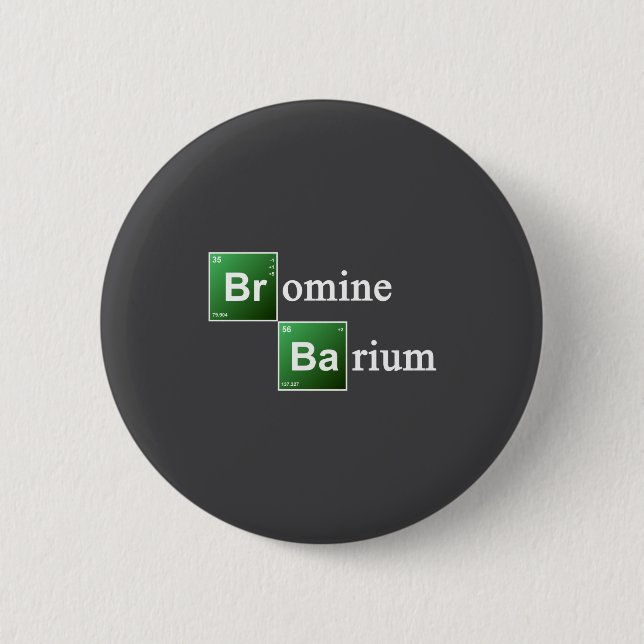 Bromine And Barium Periodic Table Chemistry Elemen Knapp (Framsida)