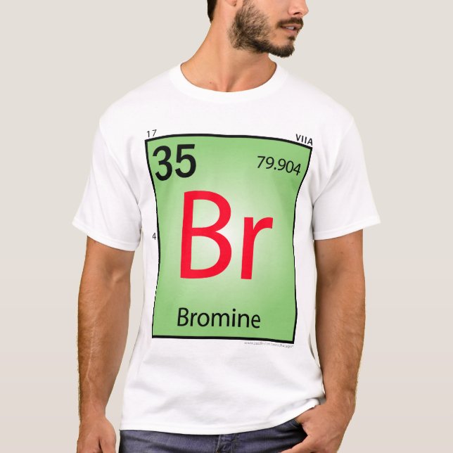 Bromine (Br)inslagT-tröja - bekläda endast Tee (Framsida)