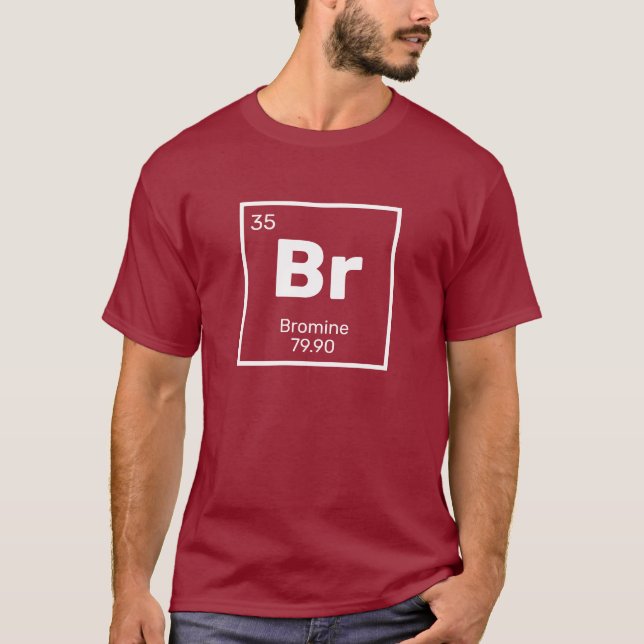 Bromine/Periodic Bord - Br Inslag T-Shirt (Framsida)