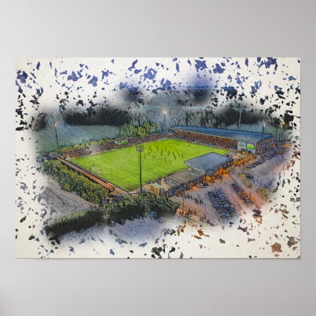 Bromley FC Hayes Lane Stadium Matchday Poster (Framsidan)