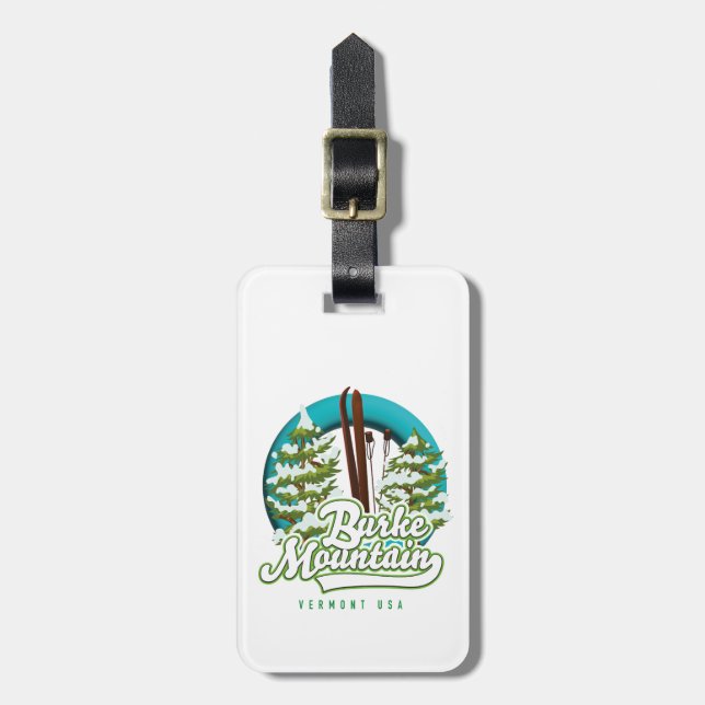 Bromley Mountain Peru Vermont US Skylogo Bagage  Bagagebricka (Vertikal Framsida)