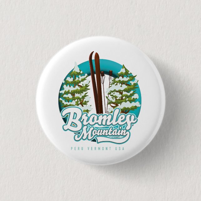 Bromley Mountain Peru Vermont US Skylogo Trucker Knapp (Framsida)