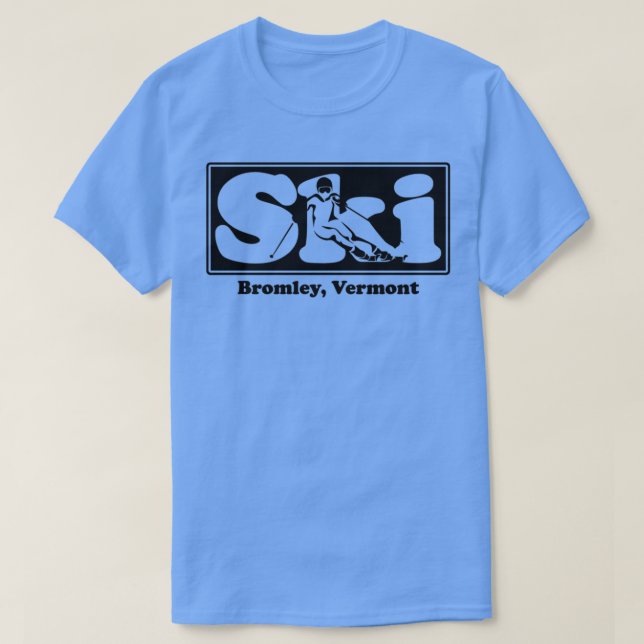 Bromley Vermont SKI Graphic for Skiing your favori T Shirt (Design framsida)
