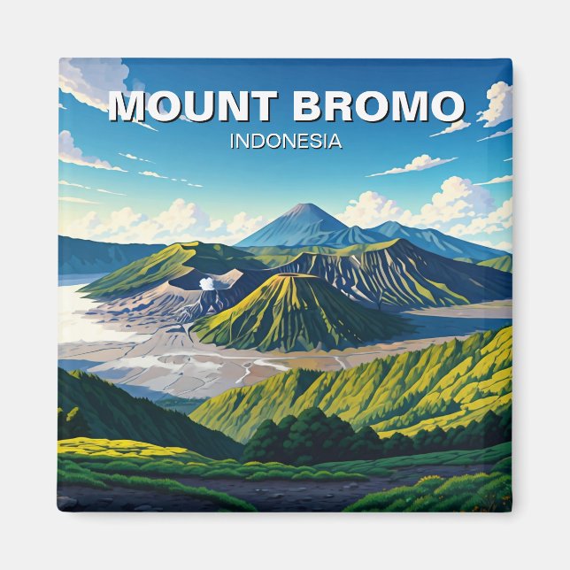 Bromo Indonesia Travel Magnet (Framsidan)