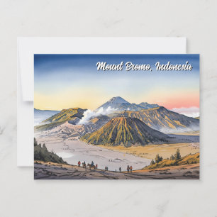 Bromo Indonesia Travel Vykort