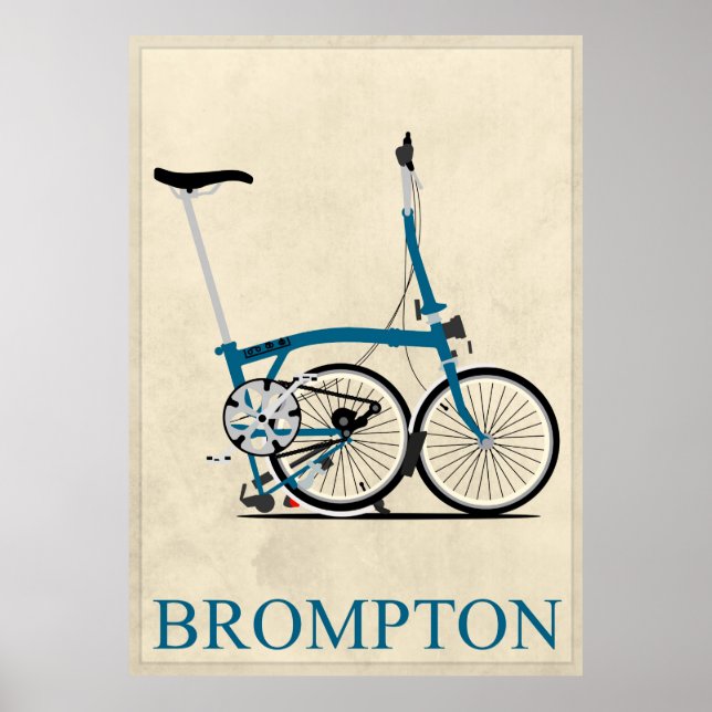 Brompton Folding Bike Poster (Framsidan)