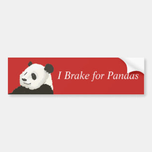 Broms för Pandas Bumper-dekal Bildekal