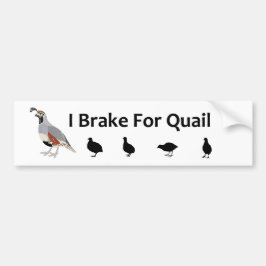 Broms for Quail Bumper Sticker Bildekal