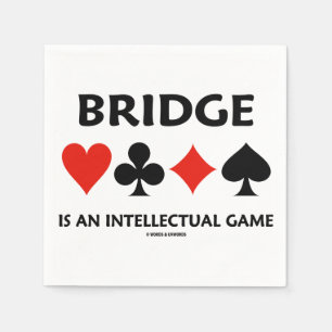 Bron är ett intellektuellt spel (Kostym med fyra k Pappersservett