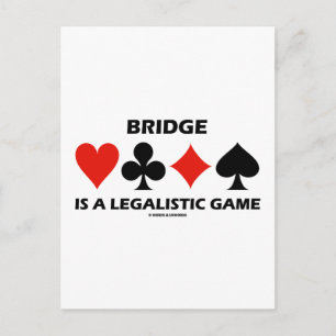 Bron är ett rättsligt spel (Card Kostym) Vykort