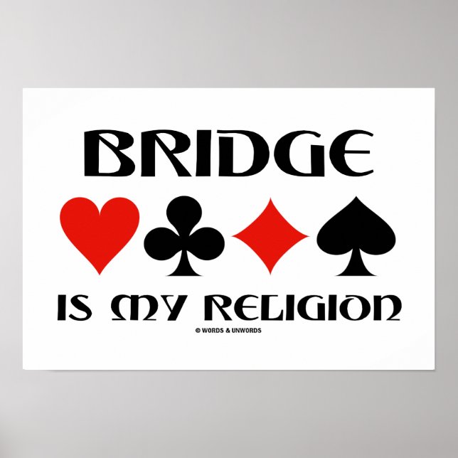 Bron är min religiösa Kostym med fyra kort Poster (Framsidan)