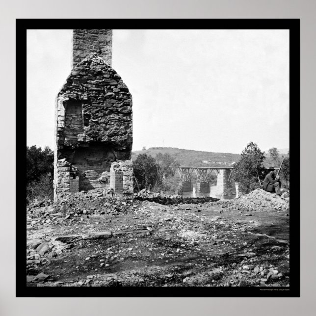 Bron där General Longstreet återreated 1864 Poster (Framsidan)