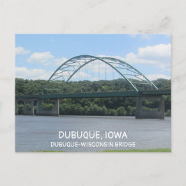 Bron Dubuque-Wisconsin i Iowa Vykort