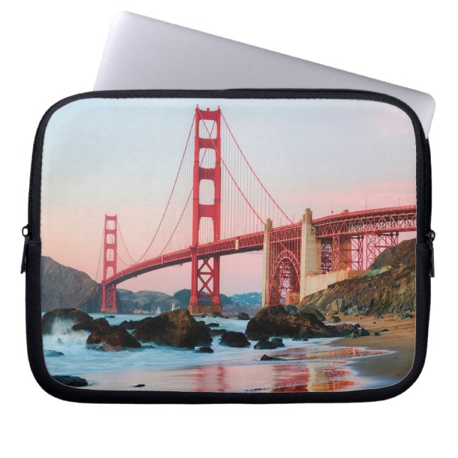 Bron Golden grind dekorativ kudde Laptop Fodral (Framsidan)