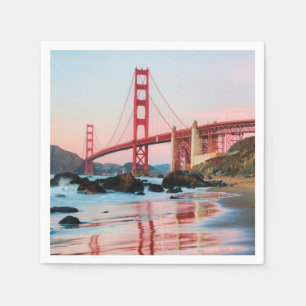 Bron Golden grind dekorativ kudde Pappersservett