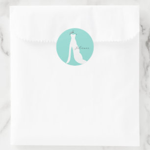 Bron här kommer från Bride Party Runt Klistermärke