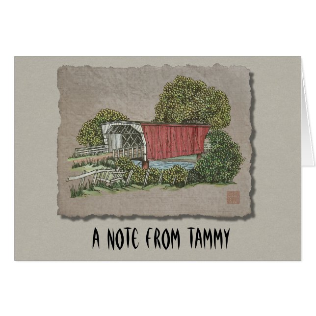 Bron i Älskare täckt OBS Kort (Framsidan Horizontal)