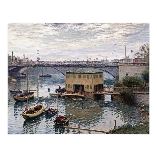 Bron i Argentina på en Grått Day Fototryck (Framsidan)