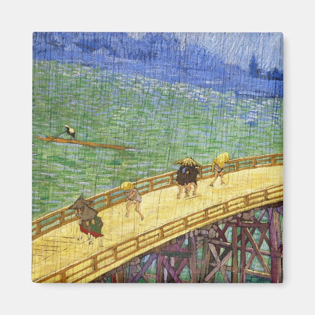 Bron i bran Rain Vincent van Gogh Magnet (Framsidan)