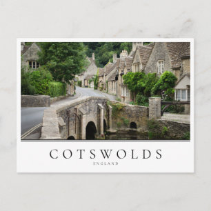 Bron i Castle Combe i Cotswets, England Vykort
