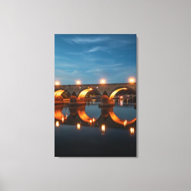 Bron i Koblenz Tyskland Canvastryck (Framsida)