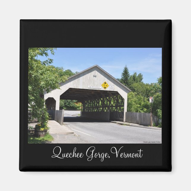 Bron i Quechee Gorge,Vermont - Magnet (Framsidan)