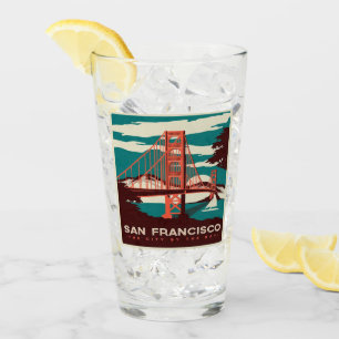 Bron i San Francisco Vintage Stil Golden Grind Glaskopp