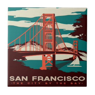 Bron i San Francisco Vintage Stil Golden Grind   Kakelplatta